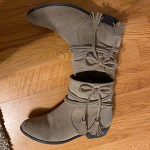 Taupe booties